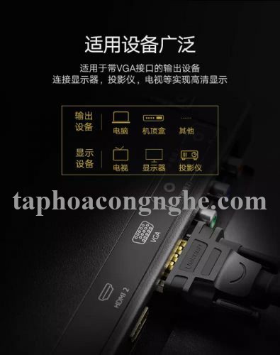 Ugreen 11631 3M màu Đen Cáp tín hiệu 2 đầu VGA VG101 30011631